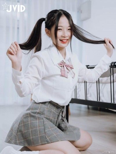 JVID – Juice Jiemi (婕咪) – Double ponytail uniform girl cover